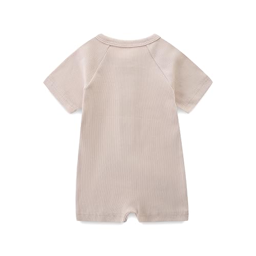 Baby Romper – Cotton Newborn Outfit, Short Sleeve Unisex Onesie2