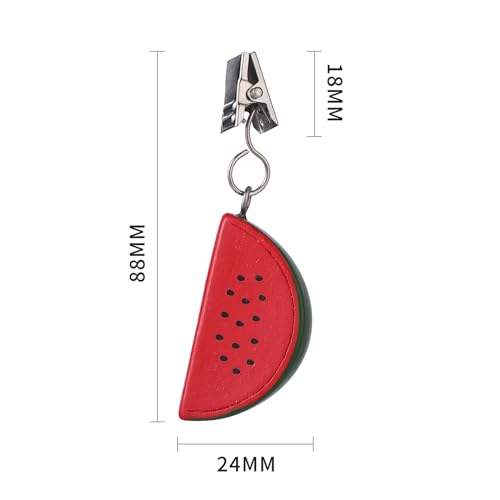 TwoFish Home Set of 4 Watermelon Resin Tablecloth Weights Clips Handicraft Watermelon Tablecloth Clamps Pack of 4