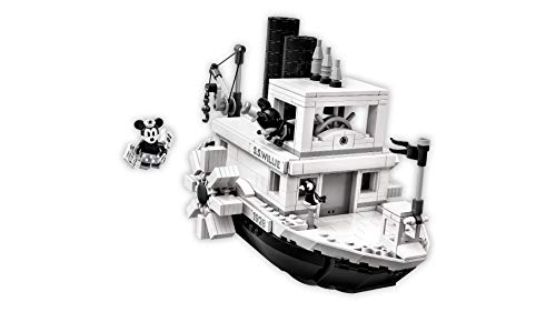 LEGO 21317 Ideas Disney Steamboat Willie Vintage Sammlermodell, Ab 10 Jahren – Bild 7