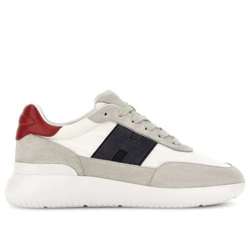 Hogan Sneakers da Uomo Interactive³ Bianca, Grigia, Blu e Rossa