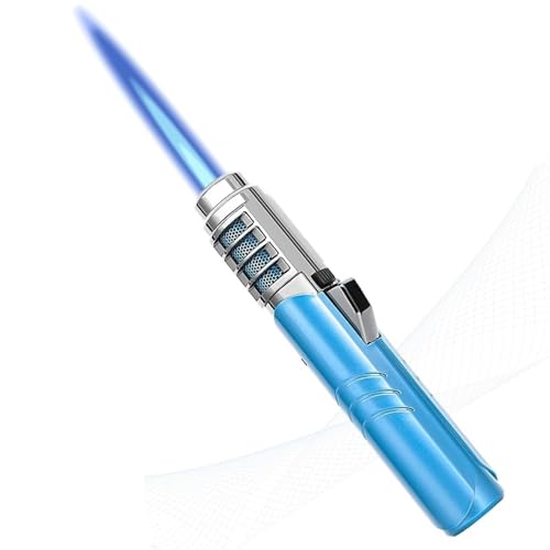 Encendedor de mechero a gas recargable azul miniatura 1