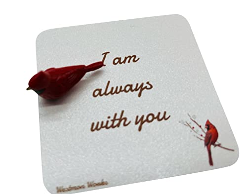 Westmon Works Cardinal Legend Pocket Charm Set Memorial Glass Token with Story Card3