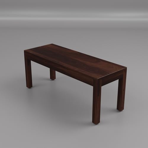 Image of 55 Inch Length Solid Wood Cane 6 Seater Dining Table Set | Six Seater Dining Table With 4 Cushions Chairs & 1 Bench For Dining Room | 6 Seater Dining Set for Hotel Restaurant | Sheesham, G-Walnut
