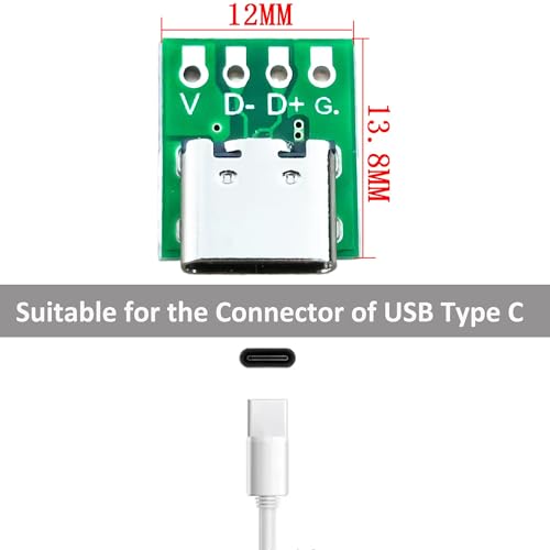 Placa DIY conector USB 3.1 tipo C 10 piezas miniatura 2