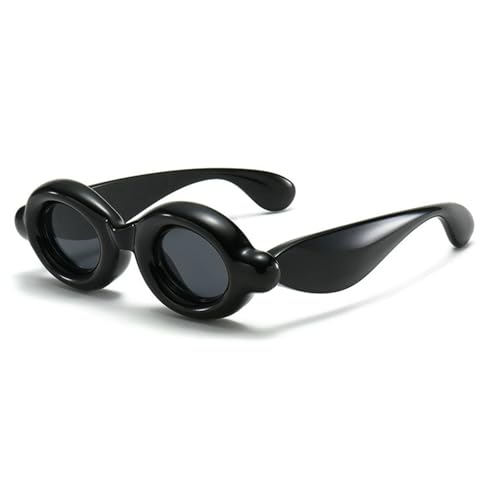 COTIA 2025 Fashion Small Oval Sunglasses for Women Men Unique Thick Frame Oval Lens Candy Color Cute Hip Hop Sun Glasses