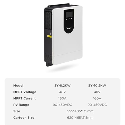1000-10200w Hybrid Solar Inverter , Dc 12 V/24 V/48v-Ac230v Off-Grid Pure Sine Wave Inverter , Built-In 40/80/120/160a Mppt Solar Controller , Photovoltaic Inverter Controller All-In-One,DC48V-10200W