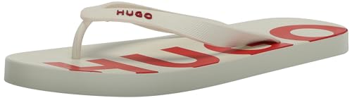 HUGO Men's Big Logo Flip Flops