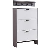 【Diseño Humanizado】: la Parte Posterior de Este Organizador de Zapatos para el Hogar Tiene un Diseño de Ventilación Íntimo para Mantener la Circulación Del Aire; Además, el Diseño Del Orificio de la Pared de la Cerradura Puede Hacer Que el Armario de Almacenamiento de Zapatos Sea Más Estable; el Diseño Del Gancho Le Brinda Comodidad Viaje
