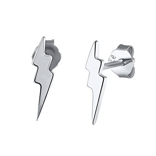 Boucles d'oreilles argent foudre et zircon pour vos soirées branchées