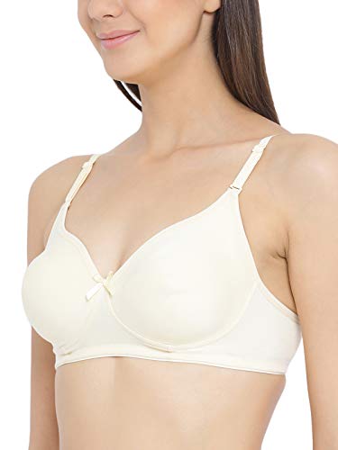 Image of Clovia Women's Cotton Solid Non-Padded Full Cup Wire Free T-Shirt Bra