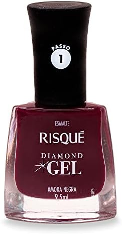 Risqué Esmalte Diamond Gel Amora Negra Cremoso 9 5Ml Amora Negra ...