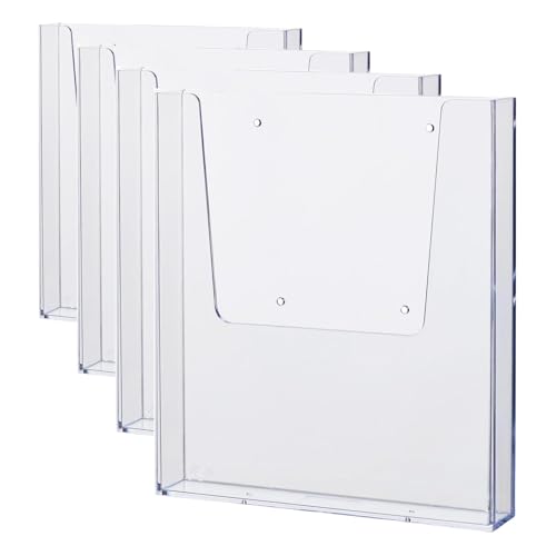 Porte-brochures mural A4 Helit pour aménager un accueil d'entreprise