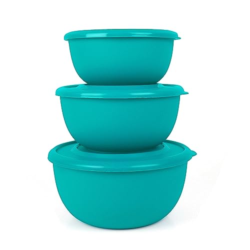 Image of Zaib Stainless Steel Microwave Safe Food Storage Set for Kitchen | 3 Pcs Mixing & Serving Bowls with Lids | 500 ml, 800 ml, 1250 ml | For Heating, Serving & Meal Prep | Stackable & Freezer Safe