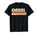 ONEILL Surname Funny Retro Vintage 80s 90s Birthday Reunion T-Shirt