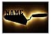 Produktbild Schlummerlicht24 3d Led Nachtlicht"Spachtel Maurer-Kelle" mit Namen, witzige lustige Mann Männer Geschenke für Handwerker, als personalisierte Deko-Lampe im Schlafzimmer Wohnzimmer Arbeitszimmer