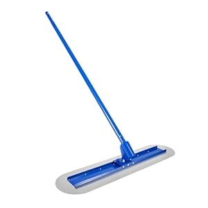 WooDerson Bull Float Concrete Float roestvrijstalen betontroffel, 1200 x 300 mm, concrete troffel beton kit, troffel voor pleisterwerk met 3 x 1,8 m troffel, voor afwerking, gladmaken (blauw)