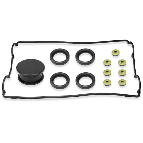 Image of Valve Cover Gasket Compatible with Acura Integra 1990-2001 B18A1 B18B1 1.8L L4 1834cc for Honda CR-V 1997-2001 B20B4 B20Z2 2.0L L4 1972cc Replaces B20B4 B20Z2 VS50362R 12341-PR4-A00