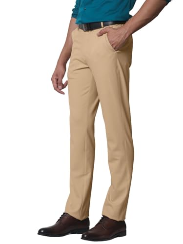 Image of SUBTRACT Slim-Fit Stretchable Lycra Formal Pants for Men with Flexible Waistband | Stylish Men's Wear Trousers for Office or Party |Dress Trouser Pant