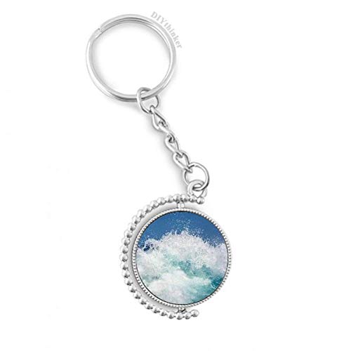 Clé anneau porte-keyholder océan mer, une idée cadeau rotative et multicolore