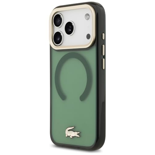 Coque iPhone 17 Pro Lacoste Sinople transparente MagSafe anti-chocs