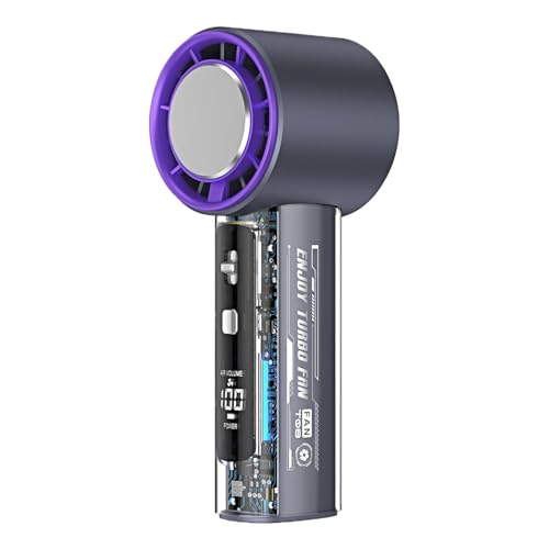 Liten handfläkt - personlig liten fläkt, cool batteridriven pryl för sommar utomhus strand semester vandring fiske camping