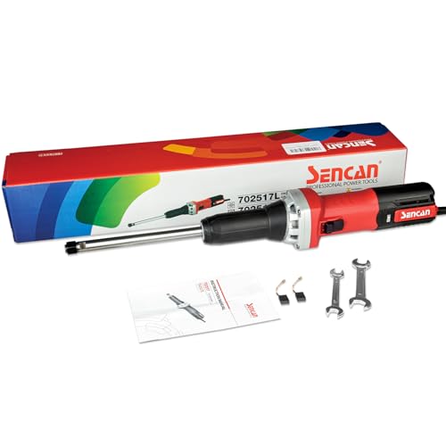 6" Extra Long Extension Electric Die Grinder, 1/4" Variable Speed Corded Power Die Grinder, Heavy Duty Die Grinder Tool for Metal Grinding, Polishing, Deburring, Welding Repair, 10000-33000 RPM