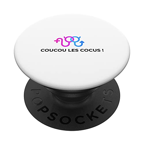 cuckoo les cocus! PopSockets Swappable PopGrip, Black