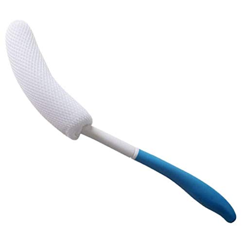 LNIMI Back Shower Brush Easy-To-Reach Body Brush with Non-Slip Handle Long Curved Shower Brush Suitable for Elderly Shower
