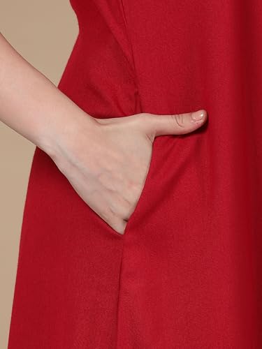 Image of 9shines Label Stylish Alpine Nighty Maxi for Women | Full Length Trendy Nightgown | Premium Nightdress | Nightwear | Heavy Embroidery Nighty with Pockets(2891)