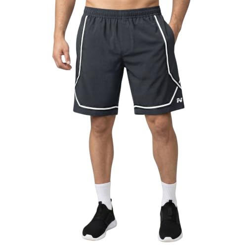 Image of NINQ Mens Shorts Stylish Cross Panel Design with Side Pocket | Gym Wear Shorts | Sports Short for Men Running, Training & Basketball