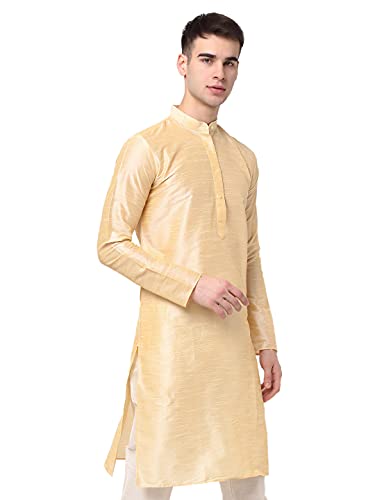 Image of Jompers Men Black & White Solid Kurta
