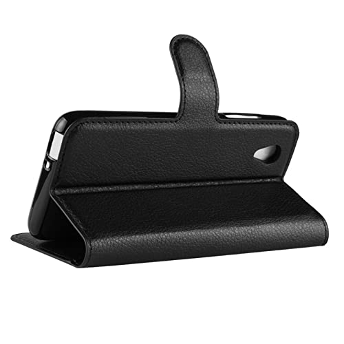 Kezaizhe Funda Movil para Alcatel 1 5033D 2021 2019 2018 Carcasa Cuero PU Silicona Magnetic Wallet Protector Teléfono Flip Cover For 1 Alcatel 1 Tapa con Soporte (Black)