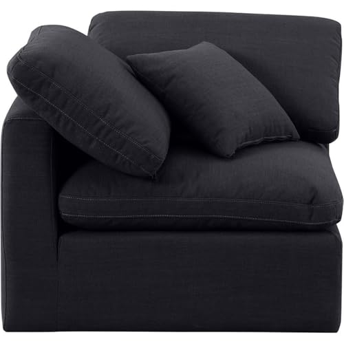 Sillón contemporáneo plegable lino Negro miniatura 5