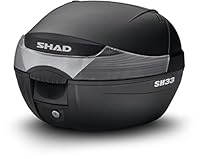 D0b33200 - Koffer oder Tasche hinten, für Roller oder Motorrad sh33 sh 33, Schwarz