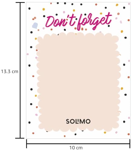 Image of Amazon Brand - Solimo To Do List Notepads, 4 inch X 5.25 inch Tear Off Block Planner For Office, Home, Work Stationery Supplies, Set Of 6, 50 Pages