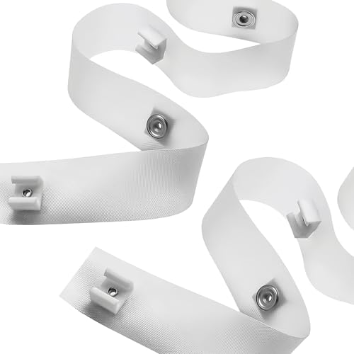 2 Pack RV Curtain Track Clips & Glide Tape – 1/2 Inch Wide Clear Slide Strip, 76 Inches for RV, Camper,Window Covering Hardware