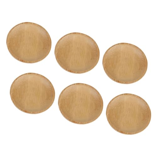 ULTECHNOVO 6pcs Snack Plate Soy Sauce Dish Snacks Serving Plate Dessert Dishes Mini Appetizer Plates Charcuterie Bowls Small Plates Sauce Dipping Bowls Appetizers Bowl re-usable