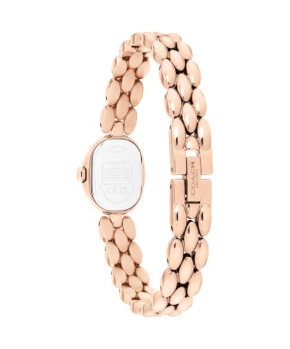 Image of Coach Sammy Women's 2H Quartz Watch Gift Set with Matching Adjustable Jewelry Bracelet - Oval Case - Minimalist Style - Gift for Her - 22.5mm