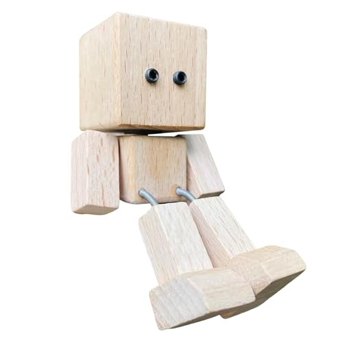 Generisch Figura in legno oscillante, con piedi oscillanti, decorazione da scrivania per la casa e il compleanno dei bambini