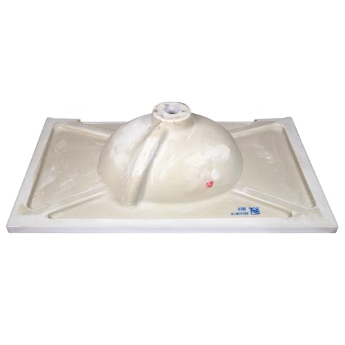 Image of Design House Vanity Top Sink, Cultured Marble, 3 Predrilled Centerset, 4 in Backsplash, Stain-Resistant, Easy-To-Clean, Solid White, 31 in W x 19 in D x 10.6 in H, 586198