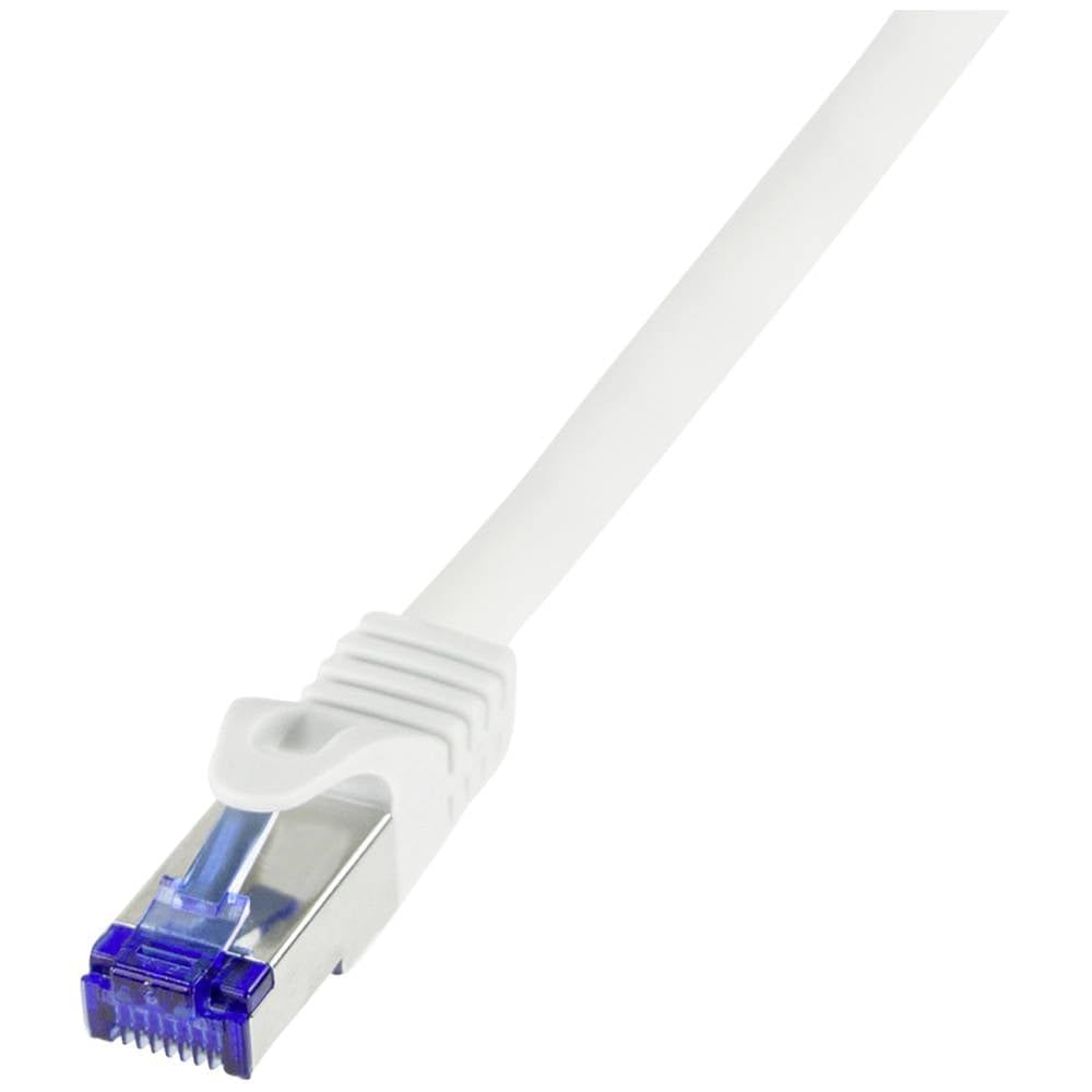 LogiLink C6A081S RJ45 CAT 6a S/FTP 7.5 m White 1 pc(s)