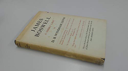 James Boswell, a Short Life B0000CI59X Book Cover