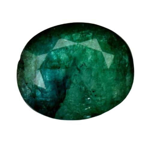 Émeraude naturelle ovale 12,47mm pour réparation et design de bague