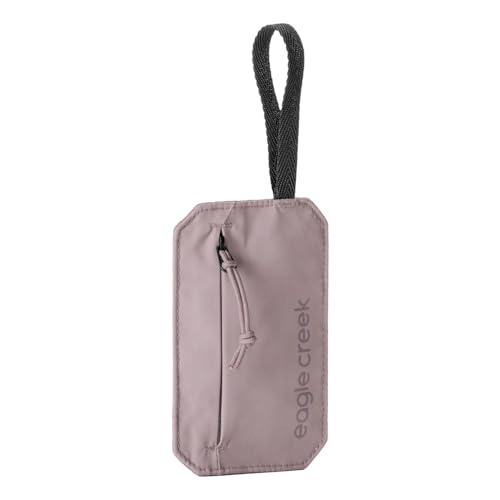 Eagle Creek Undercover RFID Hidden Pocket – Travel Security Pouch with RFID Blocking – Lightweight, Wear Under Clothing – Zippered Passport & Card Holder – Adjustable Strap – Orchid