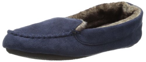 isotoner Women's Moccasin Slipper with Faux-Fur