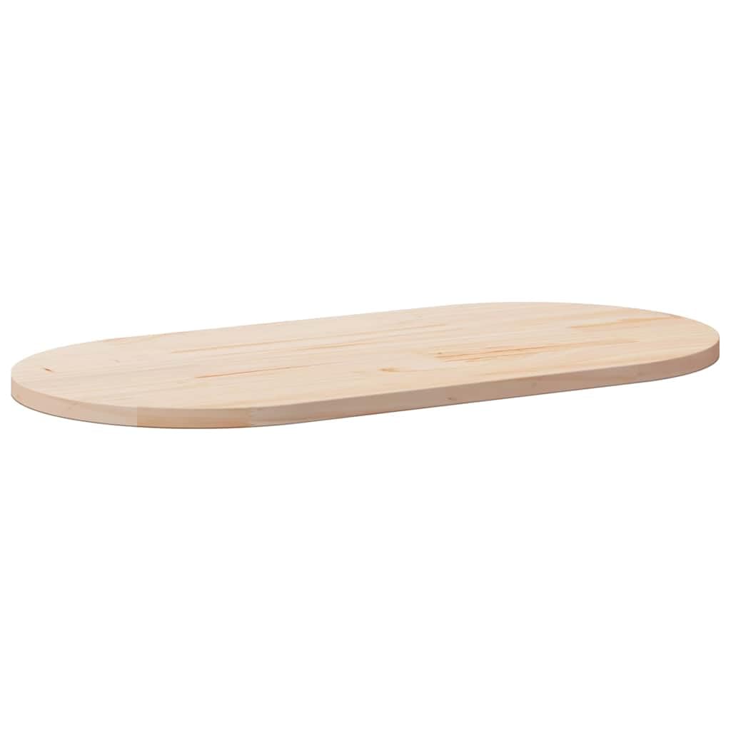 Dessus de table 110x55x2,5 cm bois de pin massif ovale