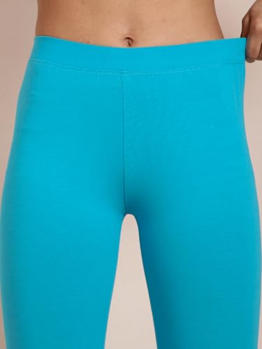 Image of TWIN BIRDS Super Stretchable Cotton Elasthane Fabric Ankle Length Leggings for Women