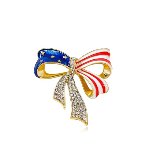 Image of American Flag Pin Patriotic Enamel Brooch USA 250th Birthday 250 Years Anniversary 4th of July Independence Day Accessories Celebration Gift