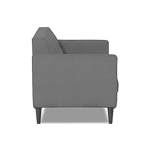 Image of Adorn India Daniel 3 Seater Sofa (Grey) (3 Year Warranty)