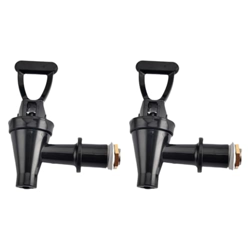LckCryspho 2個入り 交換用スピゴット 水タンクスパウト バレル蛇口 レバーハンドル付き 金属製 キャンプ レストラン対応 (Style A)